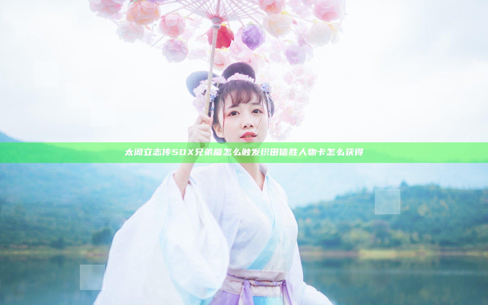 太阁立志传5DX兄弟篇怎么触发 织田信胜人物卡怎么获得